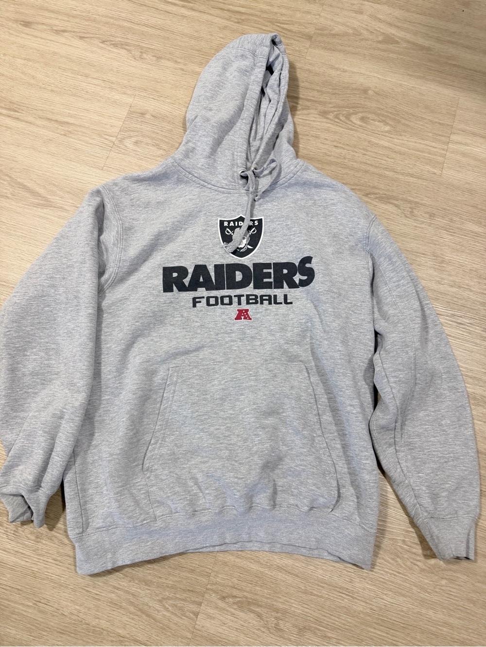 Vintage Las Vegas Raiders Gray Football Hoodie